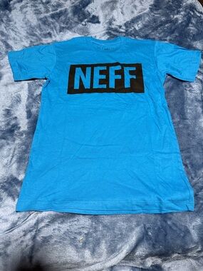 Neff Bright Teal Short Sleeve Tee with Black Logo